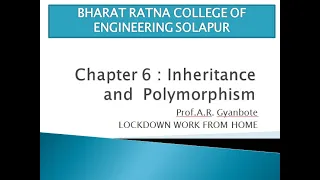 Lecture 3 Chapter 6 Inheritance Polymorphism in java