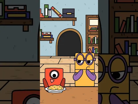 NumberBlocks mukbang Food Fight🍖 :3 넘버블럭스 음식 쟁탈전