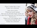 Lagu Taylor Swift - Today Was A Fairy Tale | Lyrics Songs