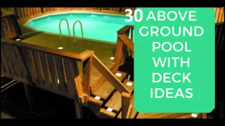 30 Amazing Above Ground Pool with Deck Ideas Swimming Pool Idaes