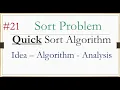 20 Quick sort - idea example algorithm time complexity