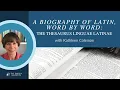 Kathleen Coleman The Thesaurus Linguae Latinae Paideia Lectures 2022