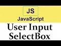 Taking Input from SelectBox in Javascript 2019