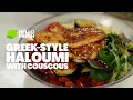 Greek-style Honey and Sesame Halloumi With Couscous A Veggie Delight