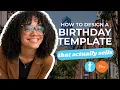 Birt ay Invitation Template Tutorial Editable Birt ay Templates to Sell on Etsy