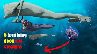Size Comparison 5 terrifying Deep sea creatures