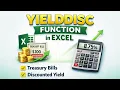 How to Use YIELDDISC Function in Excel How to Calculate Discounted Security Yield in Excel