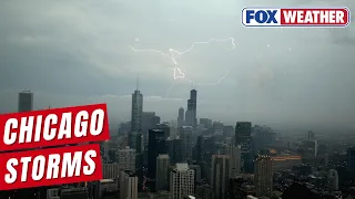 Severe weather slamming the Midwest with Chicago in the bullseye for impacts