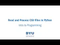 How To Read and Process CSV Files in Python A Complete Step-by-Step Guide