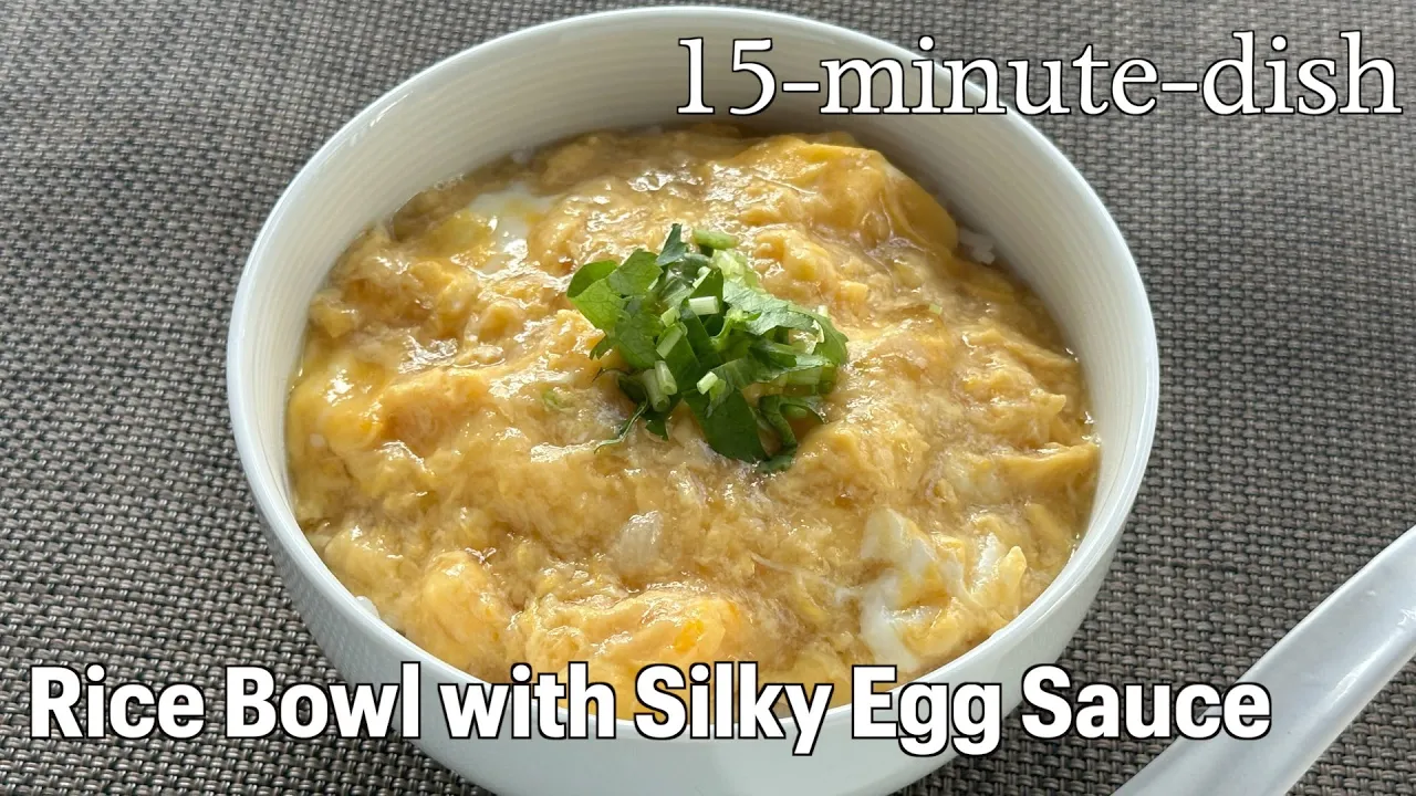 Rice Bowl with Silky Egg Sauce - Noriko