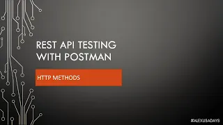 API Testing HTTP Methods - Part 4