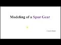 Modeling of a Spur Gear using Solid Edge ST5