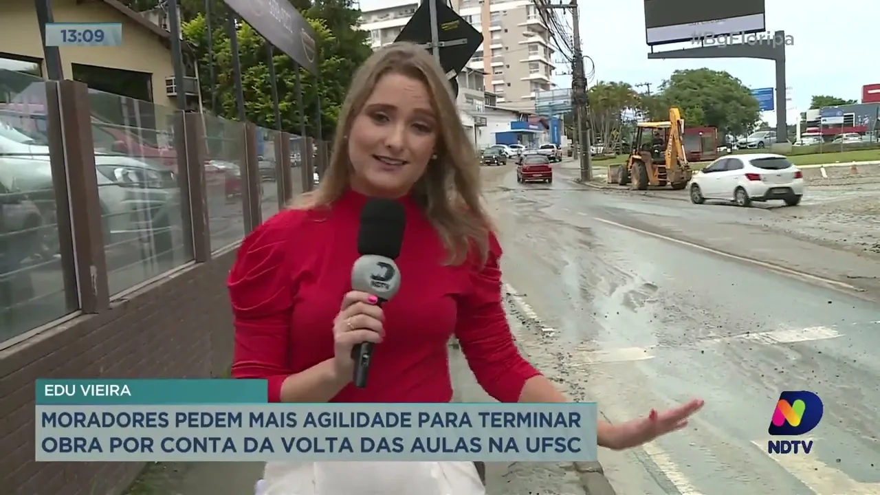 Moradores pedem mais agilidade para termino da obra na rua Deputado Antônio Edu Vieira