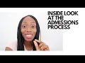 HOW GRADUATE ADMISSIONS WORK - DETAILED INFO