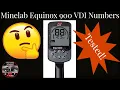 Minelab Equinox 900 VDI Number Testing