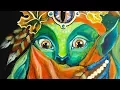 How to paint a Woodland Fairy Dragon Portrait About Face TheArtSherpa