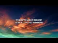 Ella Langley & Morgan Wallen - I Can’t Love You Anymore (Lyrics)