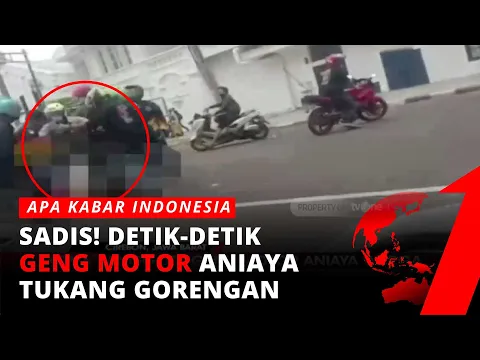 Video Amatir! Detik-detik Anggota Geng Motor Aniaya Tukang Gorengan | AKIM tvOne