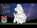 Coloring Beauty and the Beast - Disney Princess Belle Coloring Book Pages