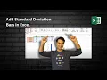 How to Add Standard Deviation Bars in Excel