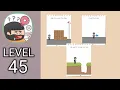 Brain Test 5 Level 45 All Part solution walkthrough