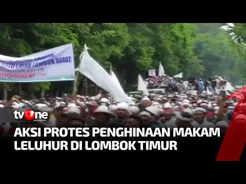 Protes Penghinaan Makam Leluhur di Lombok Timur, Massa Berkumpul di Depan Kantor Bupati