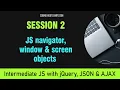 Intermediate Level JavaScript Course with jQuery Session 2 - Obtaining Manipulating User Info