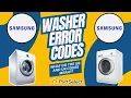 What the Samsung Washer UB and UR Codes Mean Common Causes and Solutions for Your Samsung Washer