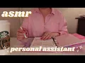 ASMR Relaxing Personal Assistant Plans Your Day Soft-Spoken