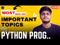 Python Programming Most Important Questions and Topics All Units BCC - Python Aktu