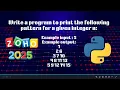 Zoho Interview Questions March 2025 Round 2 Coding Pattern Printing codeandinnovate