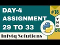 InfyTQ Programming Fundamentals Using Python Day 4 Assignments