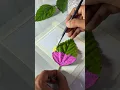 Easy Painting Hack with Real Leaf Quick Easy Painting Trick