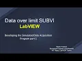Data over limit SUBVI Developing the Simulated Data Acquisition Program part 1