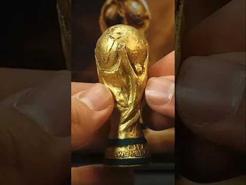 FIFA World Cup trophy (clay art)🏆🔥 #shorts #worldcup #messi #football