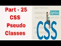 CSS Pseudo Classes in Tamil CSS Tutorial in Tamil Part - 25