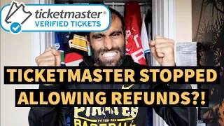 TICKETMASTER REFUND POLICY UPDATE FOR CANCELLED AND POSTPONED EVENTS TICKET REFUND PLAN