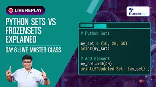 Python Sets vs Frozensets Explained Day 8 Live Masterclass