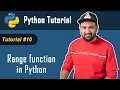 Python Tutorial - 10 Python Tutorial For Beginners In Hindi range function
