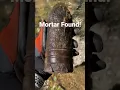 Live Mortar Found On Creek Walk. #shorts #bomb #magnetfishing