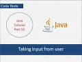 Taking Input From User In Java Java Tutorials Coding For Beginners Basics Of Java Code Bode