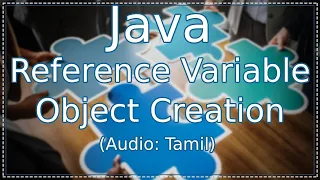 Java Reference Variable in Tamil Java Object Creation in tamil Java in Tamil