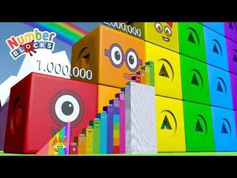 Download MP3 Looking for Numberblocks Step Squad 703 to 14,000 to 14,000,000 BIGGEST Learn to Count Big Numbers!