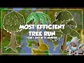 Most efficient tree run - Farming guide