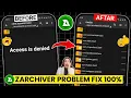 Lagu Zarchiver access is denied problem 2025 | Access denied zarchiver | Zarchiver access is denied