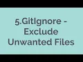 5 GitIgnore Exclude Unwanted Files
