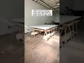IKEA Hack Make a large work table with an under table storage shelf