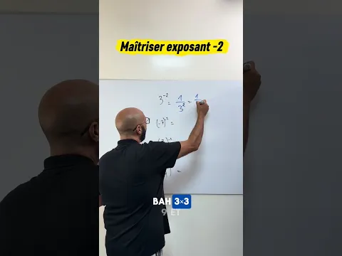 Tu maîtrises l'exposant -2 ?