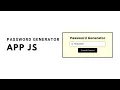 How to make a Password Generator with HTML CSS and JavaScript