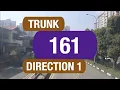 SBS Transit Trunk 161 Direction 1 Bus Service Route Visual